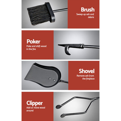 Fire Pit Tool Set 5 Pcs