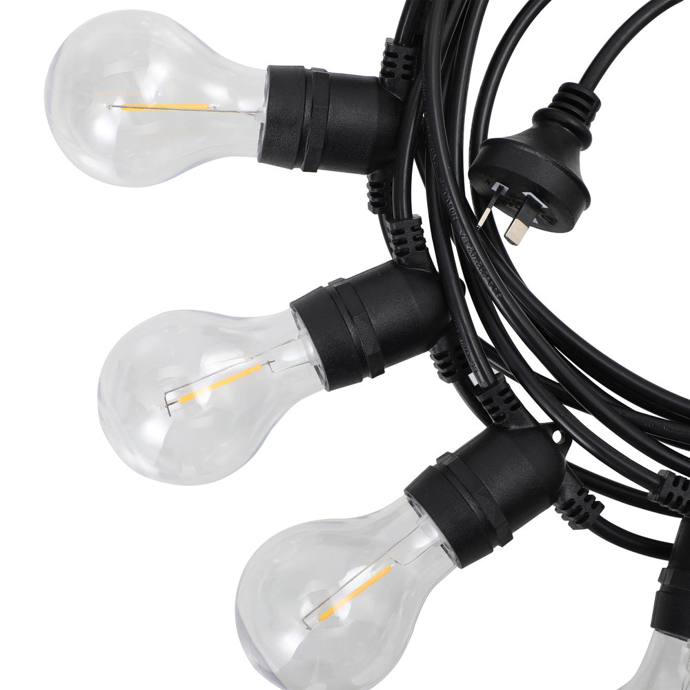 20M Solar Festoon String Lights LED Christmas Waterproof