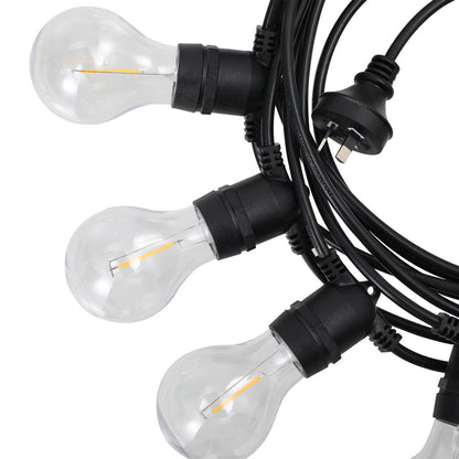 20M Solar Festoon String Lights LED Christmas Waterproof