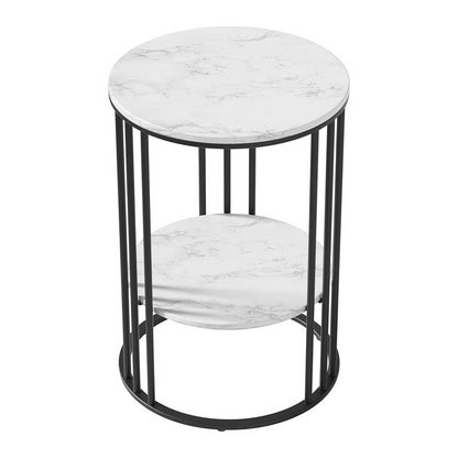 Coffee Table Marble Effect Square