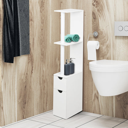 Bathroom Cabinet Storage 118Cm Shelf White
