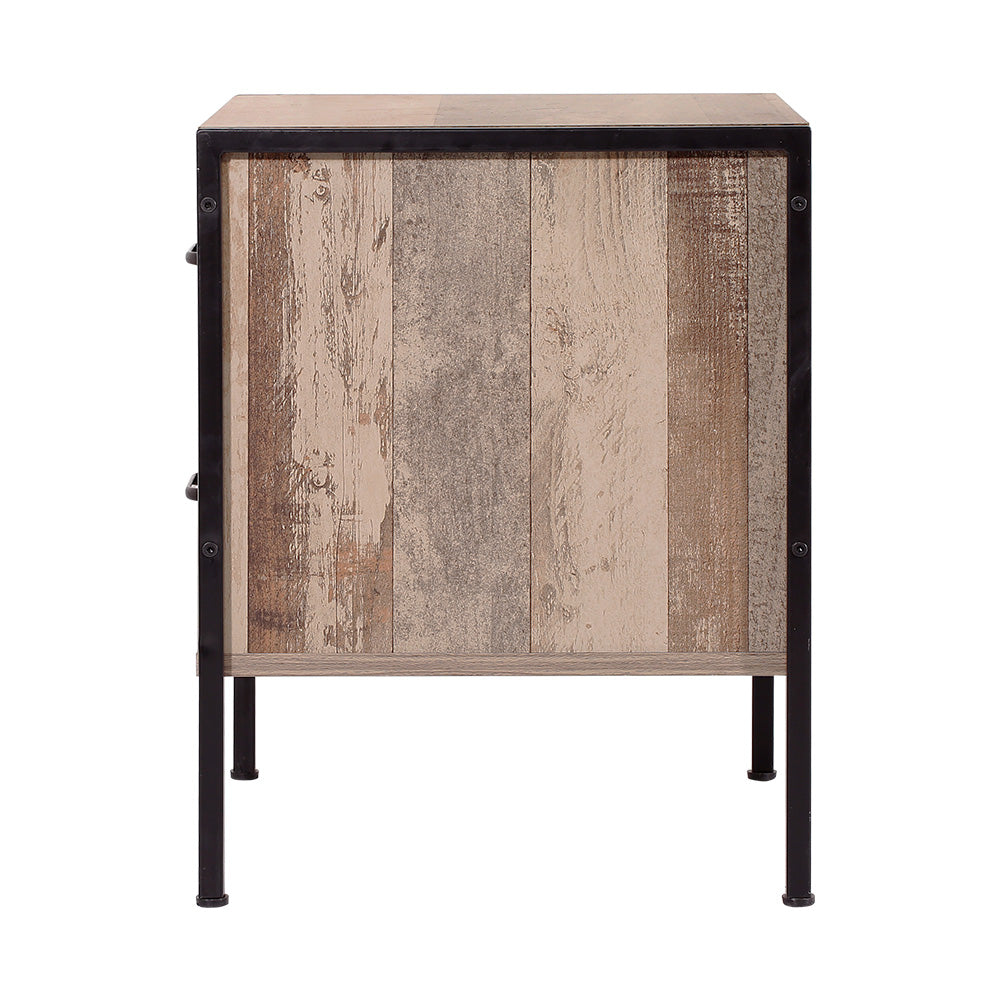 Bedside Table 2 Drawers - Barnly