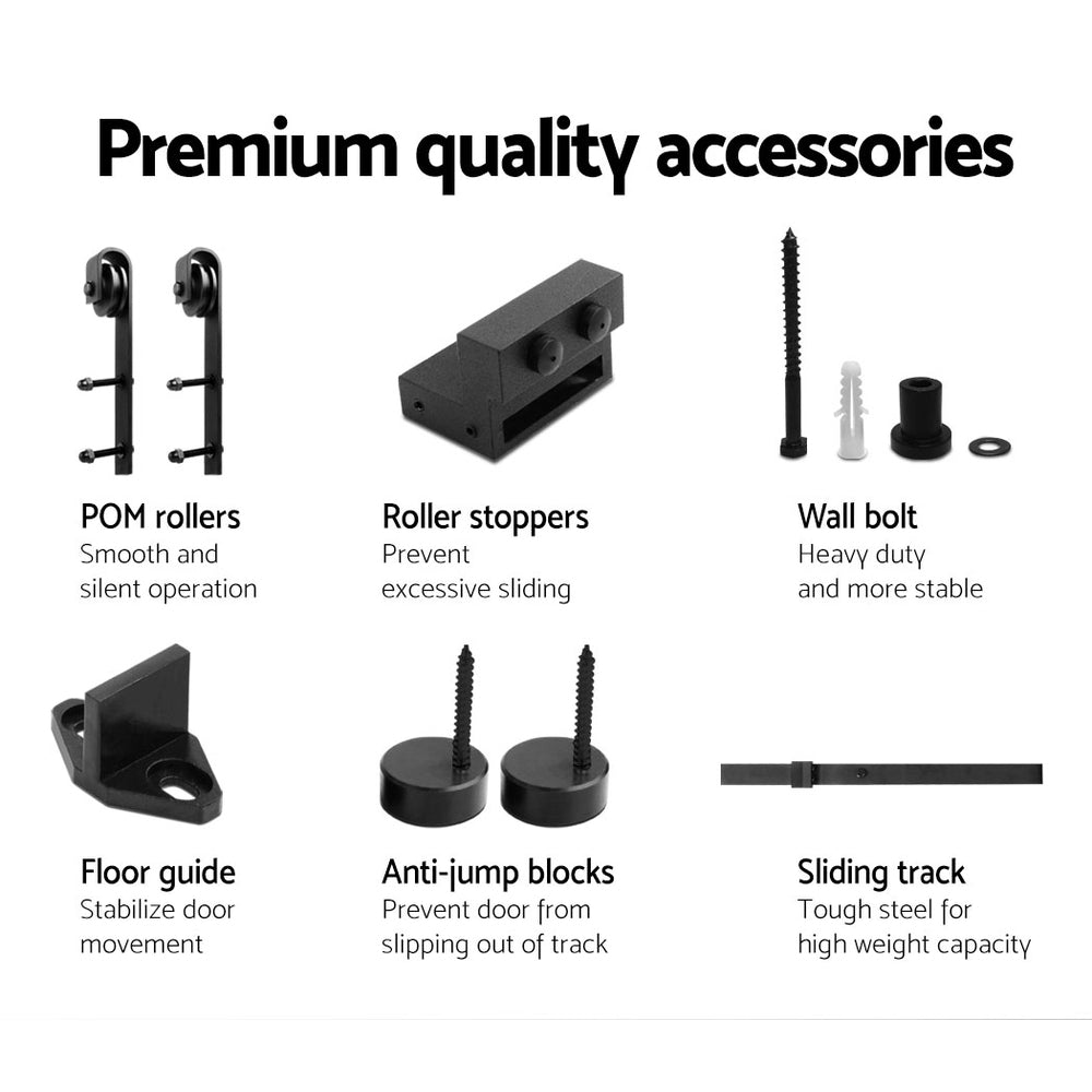 Sliding Barn Door Hardware Track Set 1.83M