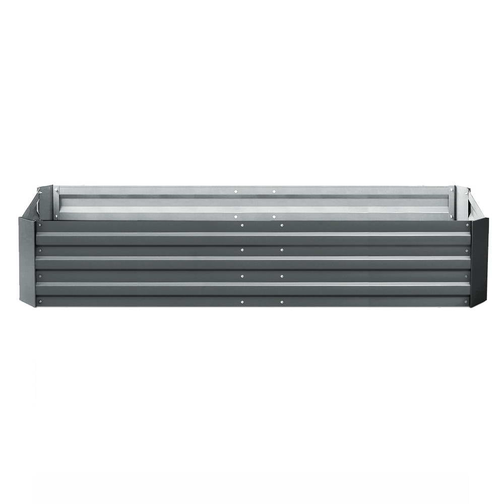 180x90cm Raised Garden Bed - Galvanized Steel