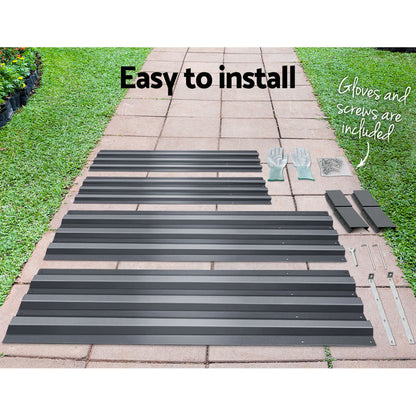 Garden Bed 210x90cm Planter Box Raised Container Galvanised Steel