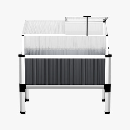 Raised Greenhouse Garden Bed - Galvanized Steel 80CM
