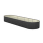 Raised Garden Bed Beds Kit Planter Oval Galvanised Steel