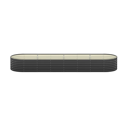 Raised Garden Bed Beds Kit Planter Oval Galvanised Steel