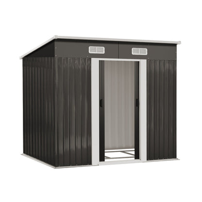 Garden Shed Outdoor Storage Sheds Workshop Cabin Metal Base