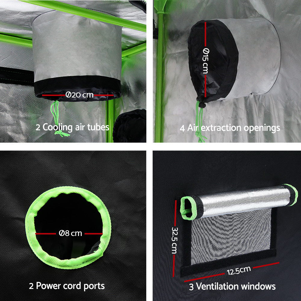 60x60x140CM Hydroponics Kit Indoor Plant Room System