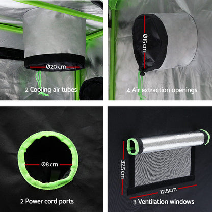 60x60x140CM Hydroponics Kit Indoor Plant Room System