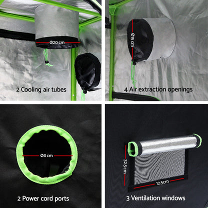 90x50x160CM Hydroponics Kit Indoor Plant Room System