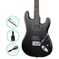 Alpha 41 Inch Electirc Guitar Humbucker Pickup Switch Full Size Black