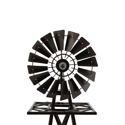 Garden Windmill 120Cm Metal Ornaments Outdoor Décor