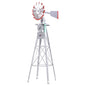 Garden Windmill 4Ft 146Cm Metal Ornaments Outdoor Decor Wind Will