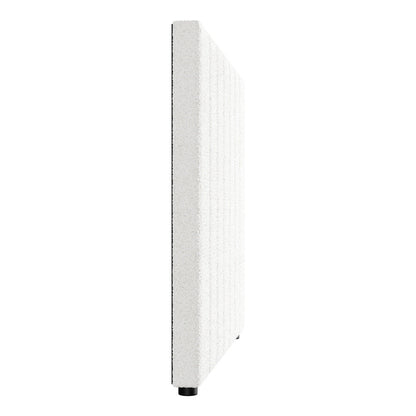 Bed Frame Headboard Double Queen King White Boucle