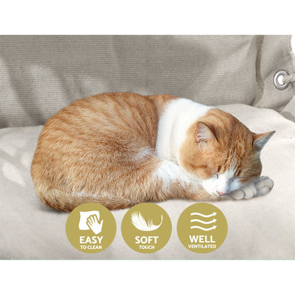 Hammock Chair Hanging With Armrest Camping Hammocks Cream