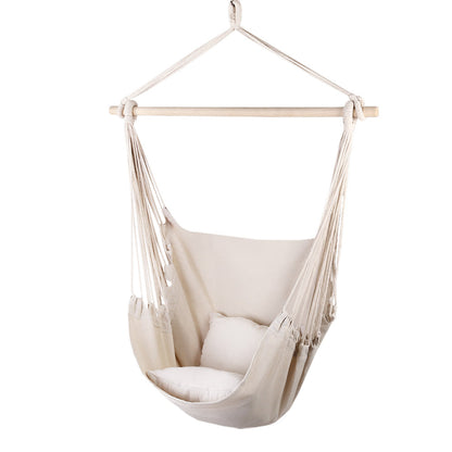 Hammock Chair Outdoor Camping Hanging Hammocks Cushion Pillow