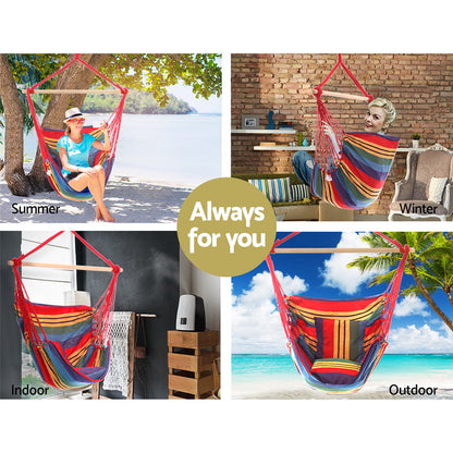 Hammock Chair Outdoor Camping Hanging Hammocks Cushion