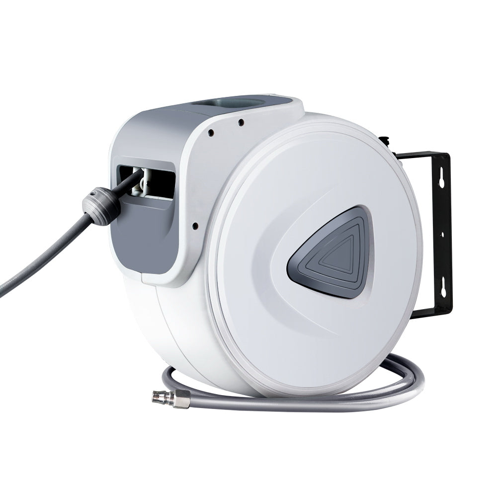 Air Hose Reel 20M Retractable Rewind Swivel Wall Mount Compressor Garage