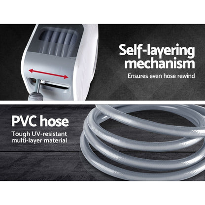 Air Hose Reel 20M Retractable Rewind Swivel Wall Mount Compressor Garage