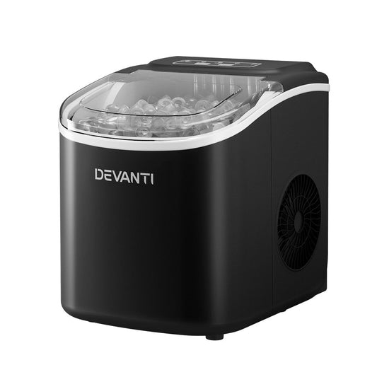 Portable Ice Maker Machine Ice Cube Tray 12Kg Bar Countertop Black