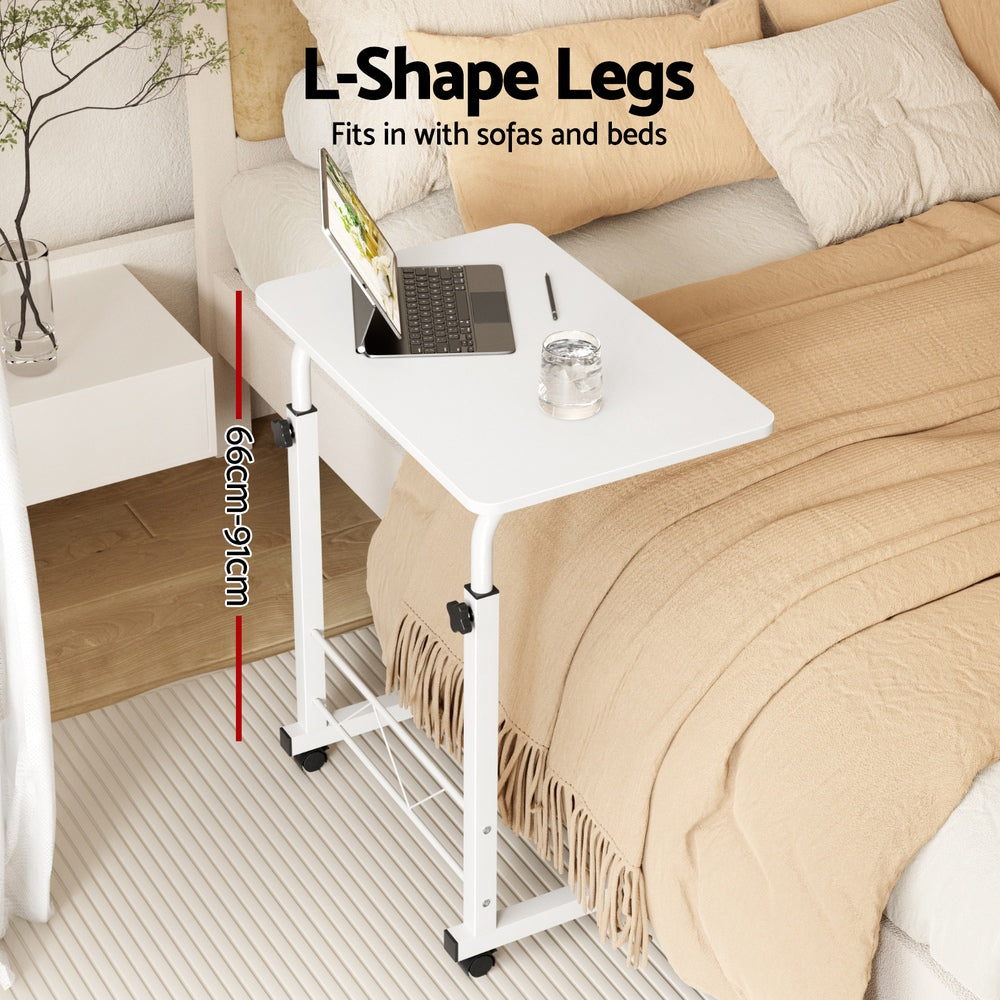 Laptop Desk Table Adjustable 60Cm White
