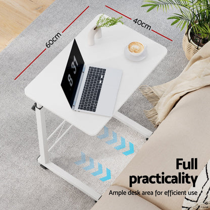 Laptop Desk Table Adjustable 60Cm White