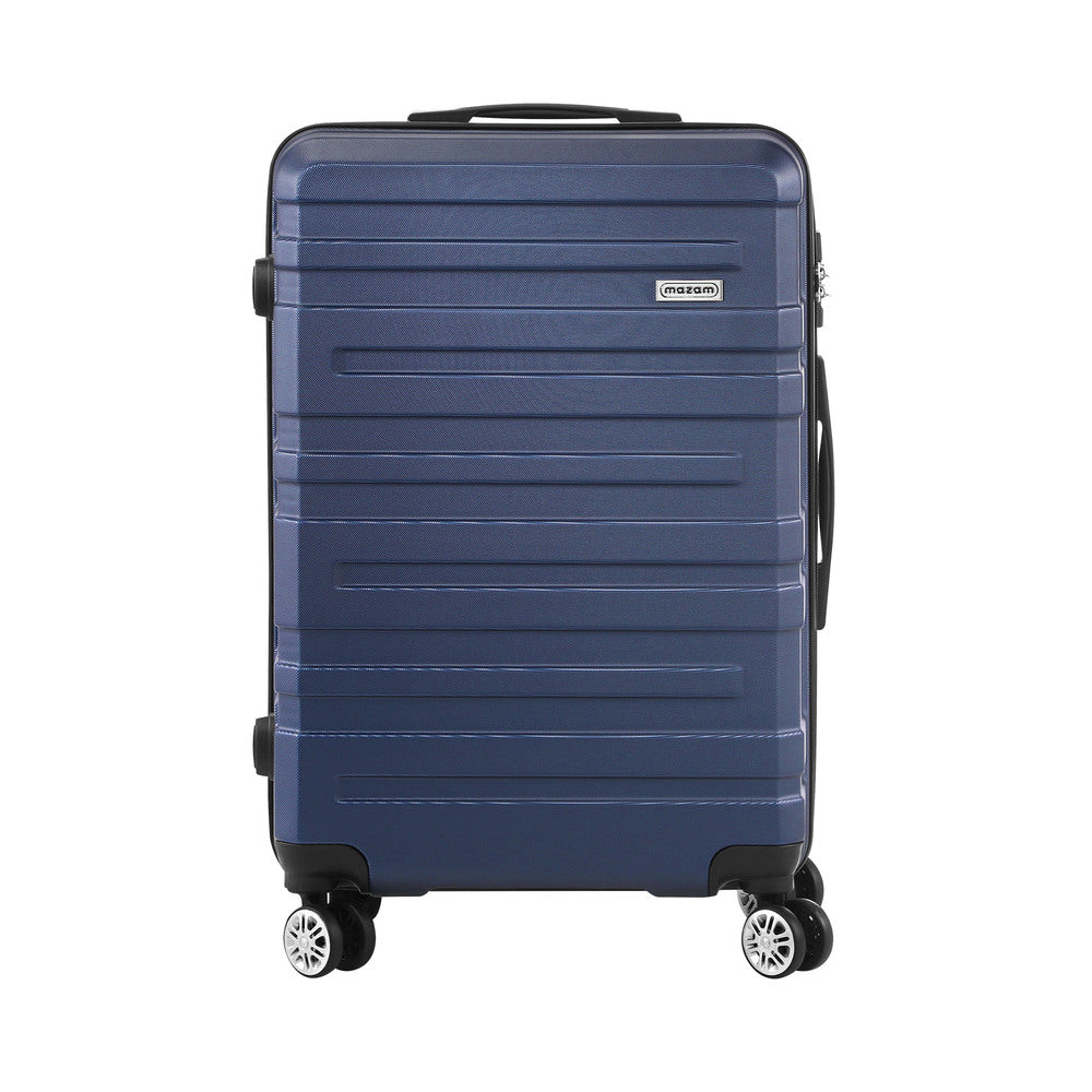 28" Luggage Suitcase Trolley Set Travel TSA Lock Storage Hard Case Navy