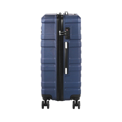 28" Luggage Suitcase Trolley Set Travel TSA Lock Storage Hard Case Navy