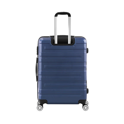 28" Luggage Suitcase Trolley Set Travel TSA Lock Storage Hard Case Navy