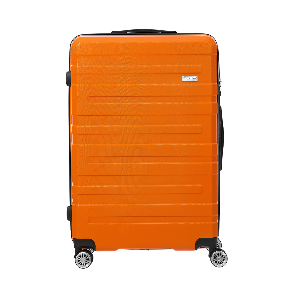 28" Luggage Suitcase Trolley Set TSA Lock Hard Case Magenta & Orange