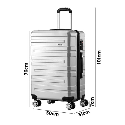 28" Luggage Suitcase Trolley Set Travel TSA Lock Storage Hard Case