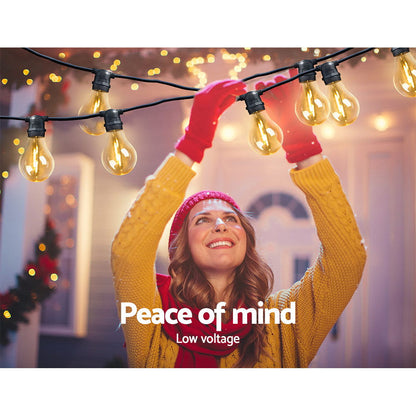 50M Led Festoon String Lights For Christmas Decor