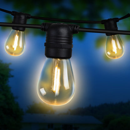 14M Led Festoon String Lights Christmas Wedding Party Outdoor