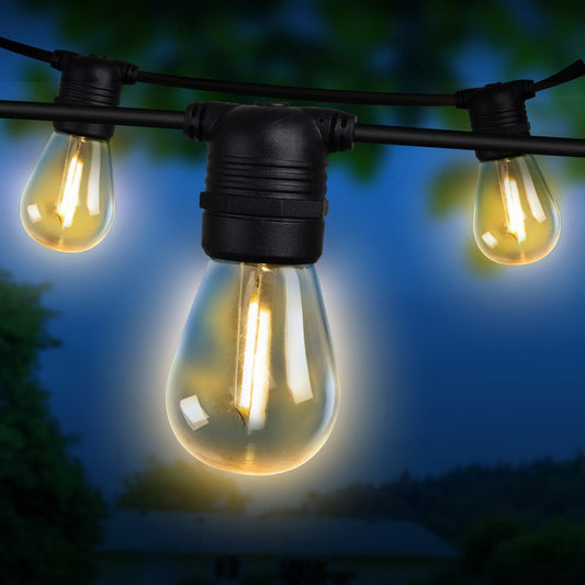 14M Led Festoon String Lights Christmas Wedding Party Outdoor