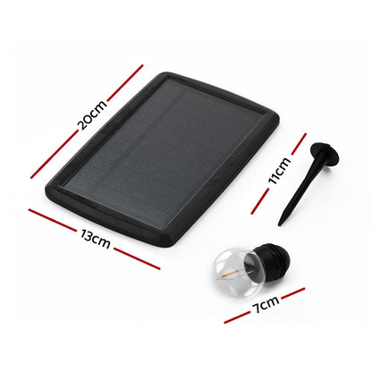 Glowing Solar Festoon Lights for Outdoor Christmas Magic