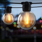 Glowing Solar Festoon Lights for Outdoor Christmas Magic