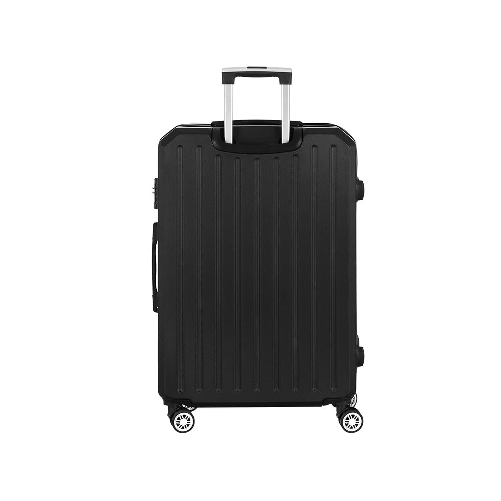 28-inch TSA Lock Hard Shell Luggage Set - Black