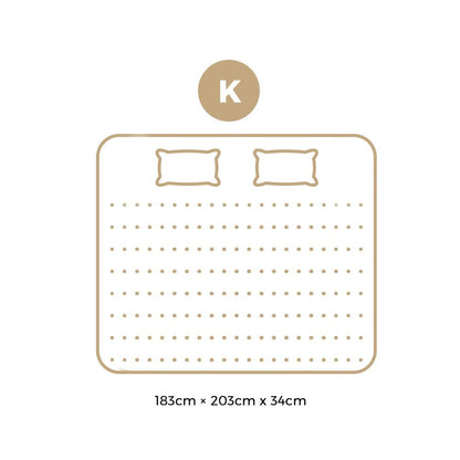H&L Presents Mattress Cool Gel Bed Medium Firm Mattress Pocket Spring 34cm Thickness