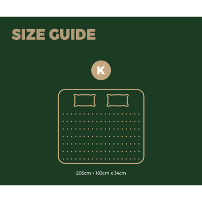 H&L 34cm 7 zone King Mattress Breathable Spring Mattress Euro Top Latex Foam