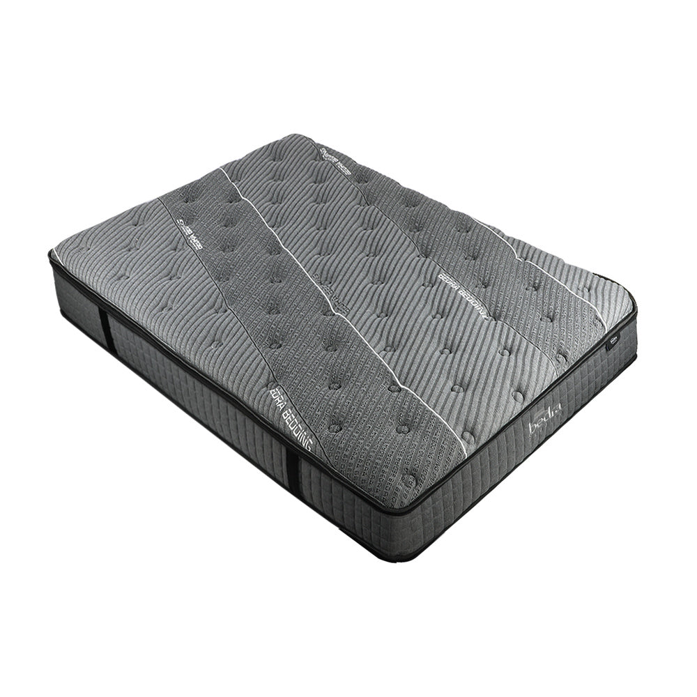 H&L 34cm 7 zone King Mattress Breathable Spring Mattress Euro Top Latex Foam