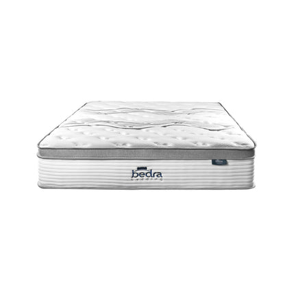 Queen 34cm 7 Zone Mattress Euro Top Bed Mattress Pocket Spring Medium Firm