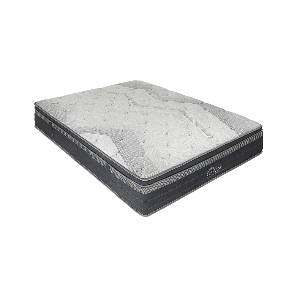 H&L 36cm King Mattress Breathable Euro Top Natural Latex Foam 7 zone