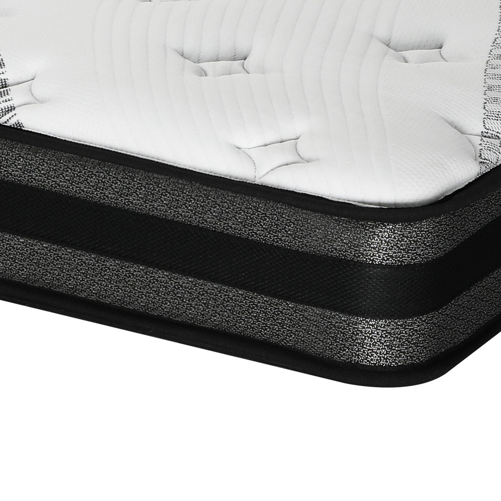 H&L Queen Mattress Breathable Luxury Bed Bonnell Spring Foam Medium 18cm