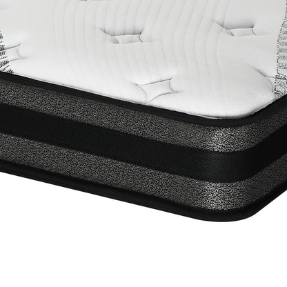 H&L Queen Mattress Breathable Luxury Bed Bonnell Spring Foam Medium 18cm