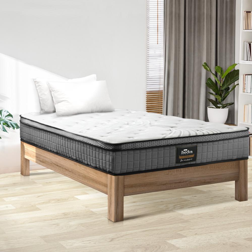 Simple Deals King Single Mattress Bed Spring Mattress 4D Mesh Euro Top Medium Foam 22cm