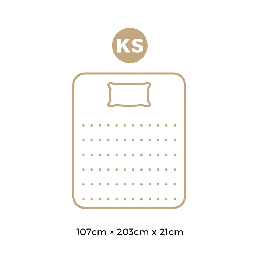 H&L 21cm King Single Mattress 7 layer Breathable Luxury Bed Cool Foam Medium Firm