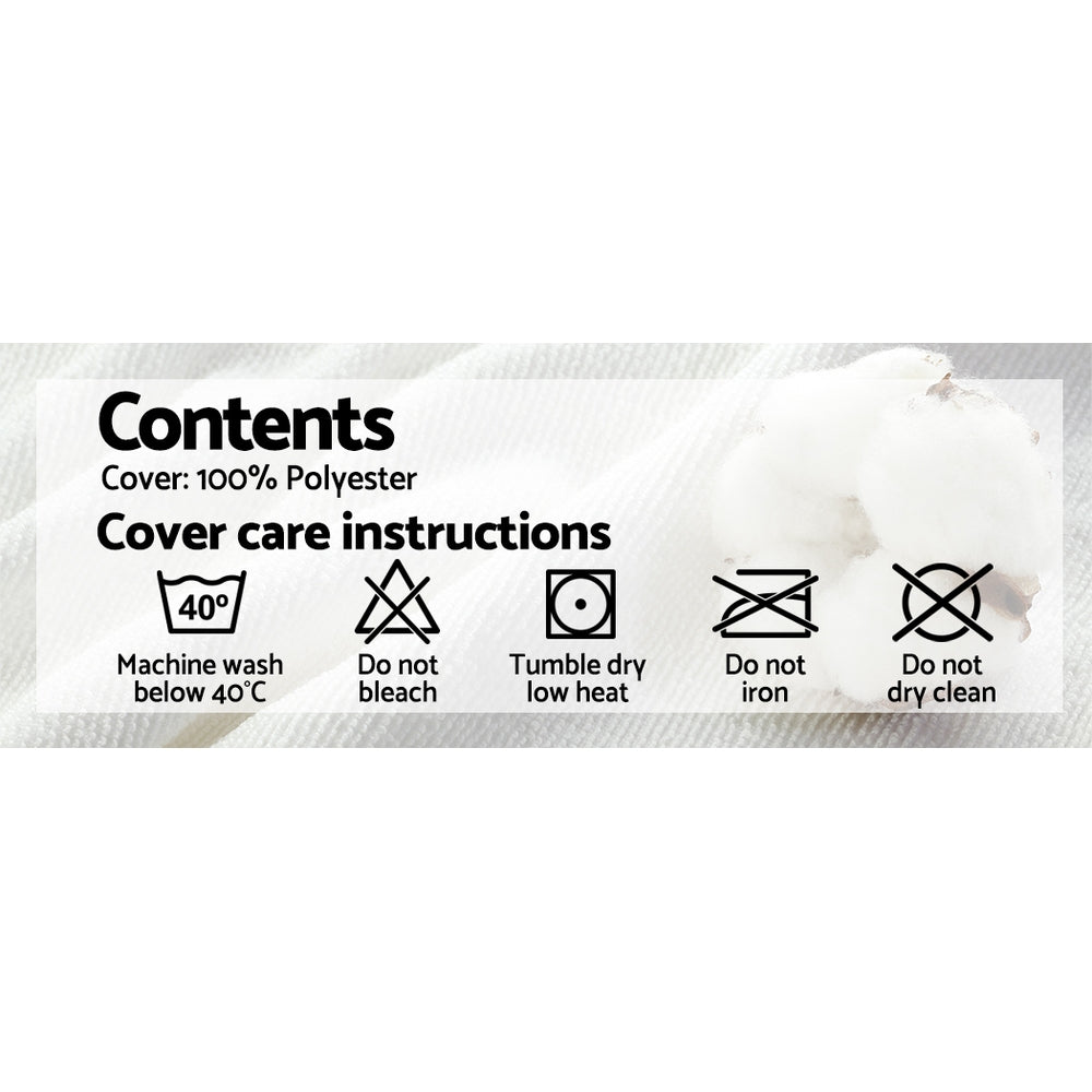 Memory Foam Pillow 19Cm Thick Twin Pack