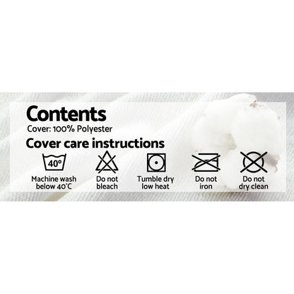 Memory Foam Pillow 19Cm Thick Twin Pack